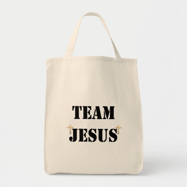 Bolso De Tela Team Jesus (Frente)