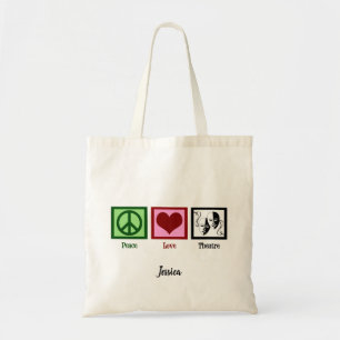 Bolso De Tela Teatro de amor por la paz personalizado