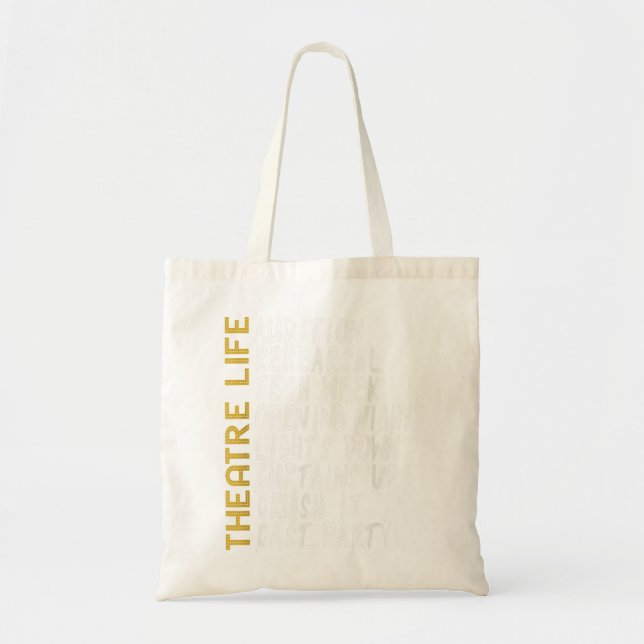 Bolso De Tela Teatro de regalo camiseta en funciones Thespian Pl (Frente)