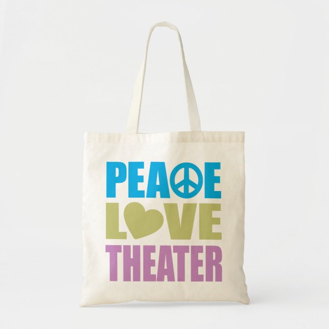 Bolso De Tela Teatro del amor de la paz (Frente)