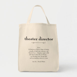 Bolso De Tela Teatro Director Definición Gracias Regalo
