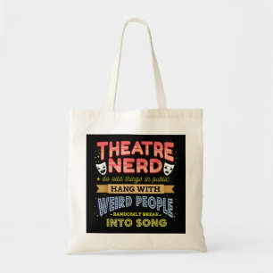 Bolso De Tela Teatro Nerd, divertido actor de Broadway musical