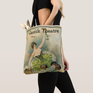 Bolso De Tela Teatro Thespian Garrick Chicago 1910