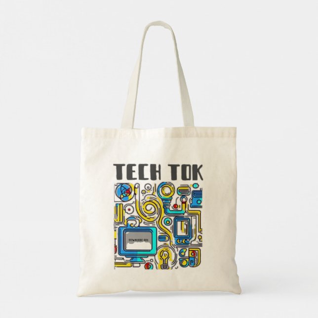 Bolso De Tela Tech Tok (Reverso)