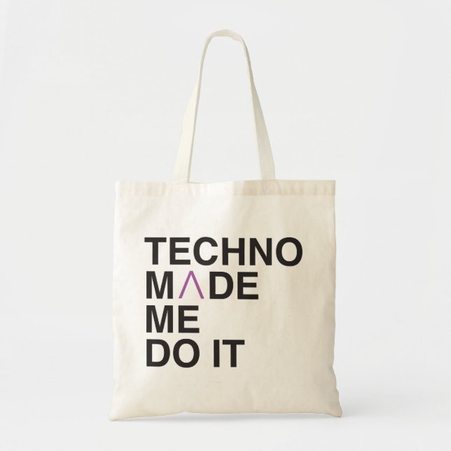 Bolso De Tela Techno hizo que lo hace (Frente)