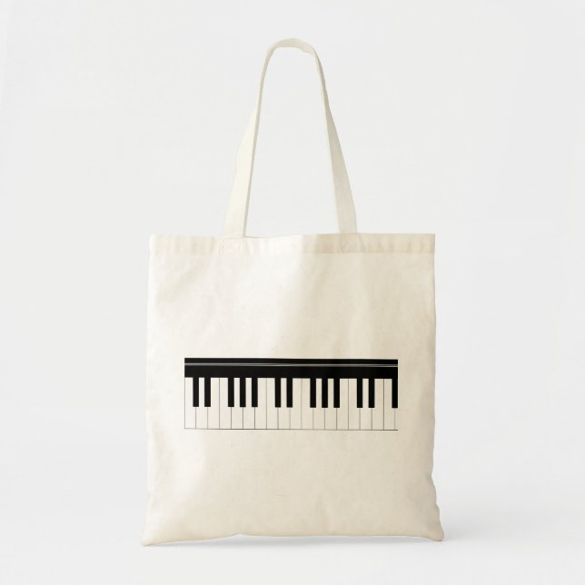 Bolso De Tela Teclado de piano (Frente)