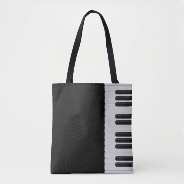 Bolso De Tela Teclado de piano (Anverso)
