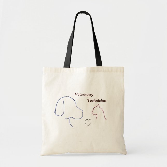 Bolso De Tela Técnico veterinario (Frente)