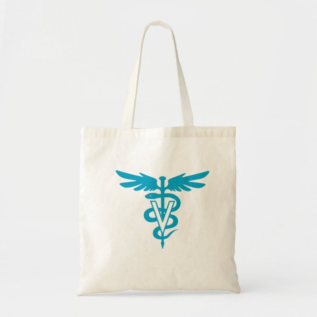 Bolso De Tela Tecnología del veterinario - símbolo veterinario (Frente)