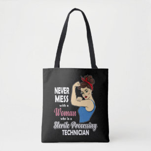 Bolso De Tela Tecnólogo de procesamiento estéril regalo Mujere