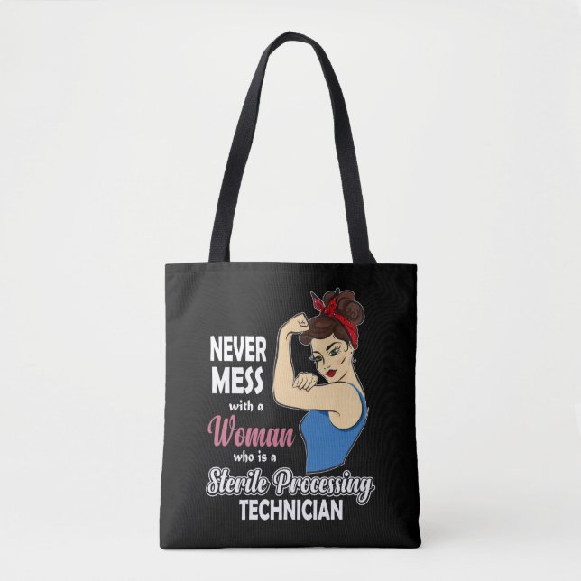 Bolso De Tela Tecnólogo de procesamiento estéril regalo Mujeres  (Anverso)