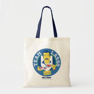Bolso De Tela Ted Lasso   Avatar icónico del té de Lasso del equ