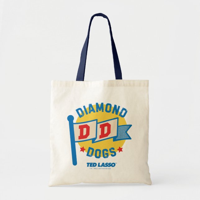 Bolso De Tela Ted Lasso | Gráfica Pennant de Perros de Diamante (Frente)
