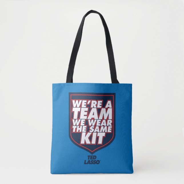Bolso De Tela Ted Lasso | We're A Team Typography Graphic (Anverso)