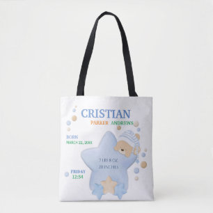 Bolso De Tela Teddy Bear Bear Bebé Niño Nacimiento Estaciones