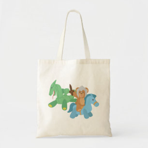 Bolso De Tela Teddy Bear Knight