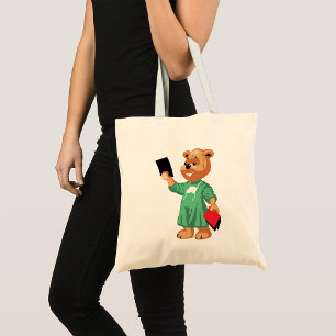 Bolso De Tela Teddy Bear Médica Tote Bag