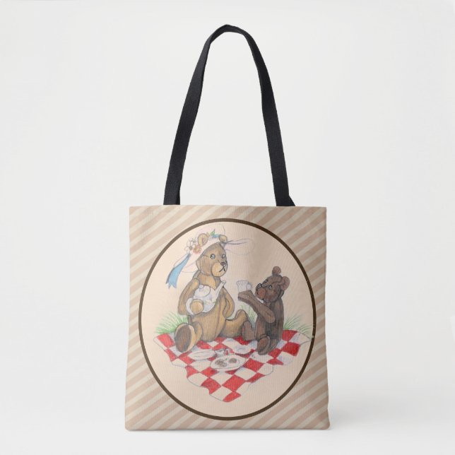 Bolso De Tela Teddy Bear Picnic (Anverso)