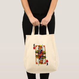Bolso De Tela Teddy Oso Rey de Corazones