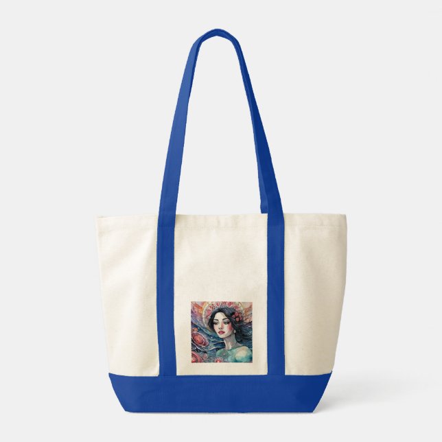 Bolso De Tela Tee de imagen de las mujeres del mar (Reverso)