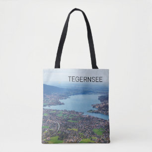 Bolso De Tela Tegernsee Bavaria Lake Germany Panorama Souvenir