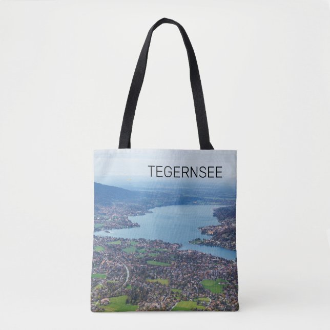 Bolso De Tela Tegernsee Bavaria Lake Germany Panorama Souvenir (Anverso)