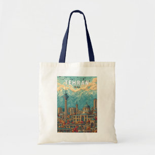 Bolso De Tela Teherán Irán Ilustracion Viaje de arte