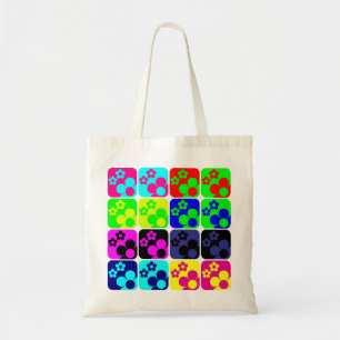 Bolso De Tela Tejas florales