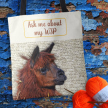 Tejedora Alpaca Proyecto Personalizado WIP Frase