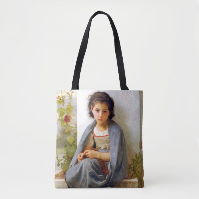 Bolso De Tela Tejido chica, Bouguereau (Anverso)