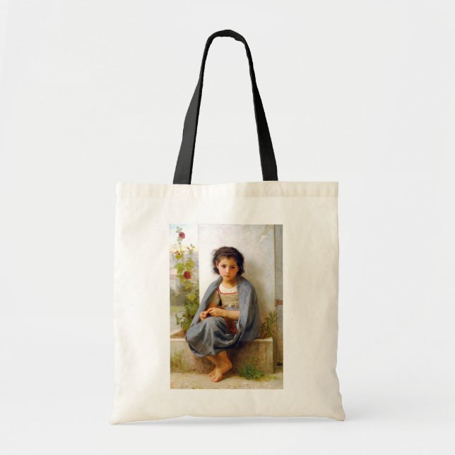 Bolso De Tela Tejido chica, Bouguereau (Frente)