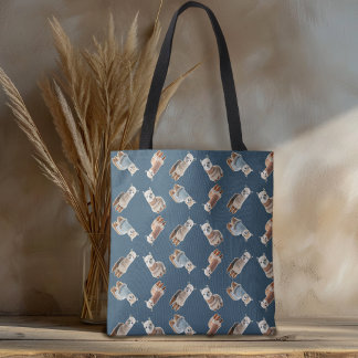 Bolso De Tela Tejido de alpacas con patrón de suéteres