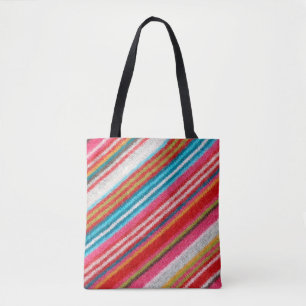 Bolso De Tela Tejido de lana rayado. Más telas en mi puerto.