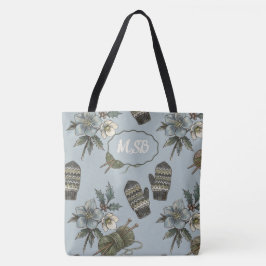Bolso De Tela Tejido de Mitones de Invierno