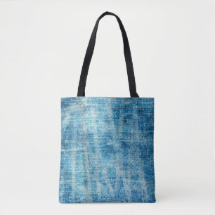 Bolso De Tela Tejido de vaqueros azules