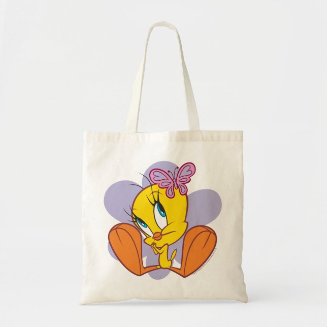 Bolso De Tela Tejido y mariposa (Frente)