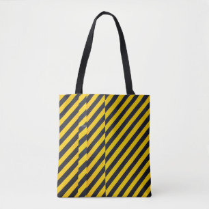 Bolso De Tela Tejidos de rayas amarillas y negras