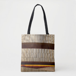 Bolso De Tela Tejidos de rayas blancas y negras