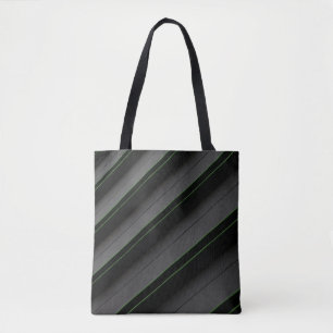 Bolso De Tela Tejidos de rayas blancas y negras
