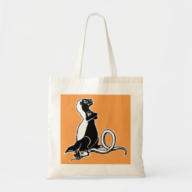 Bolso De Tela Tejón de miel (Frente)