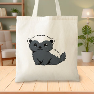 Bolso De Tela Tejón Mielero De Dibujos Animados Lindo