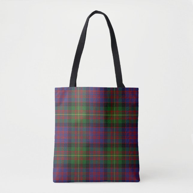 Bolso De Tela Tela escocesa de tartán escocesa de Carnegie del (Anverso)