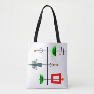 Bolso De Tela Teléfono móvil moderno de Mid Century