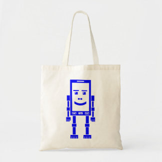 Bolso De Tela Teléfono Robo - Azul