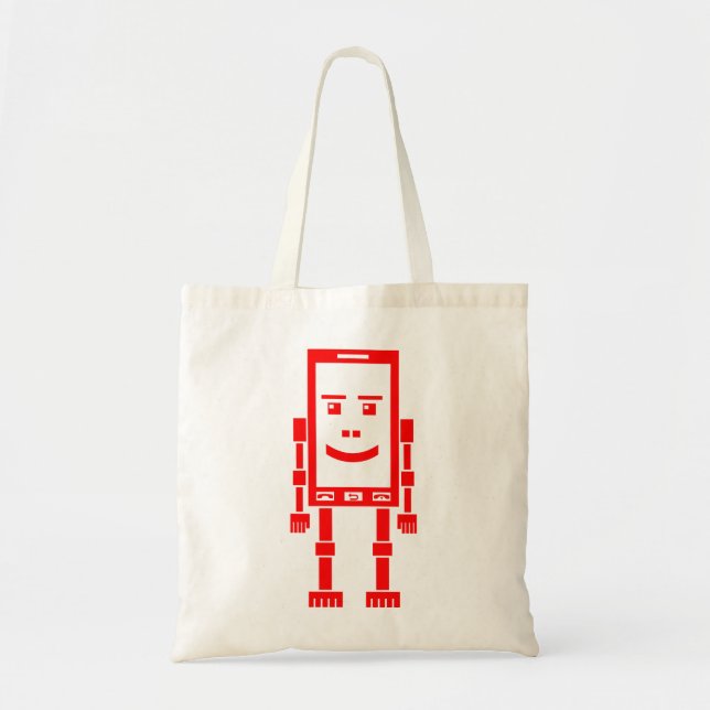 Bolso De Tela Teléfono Robo - Rojo (Frente)
