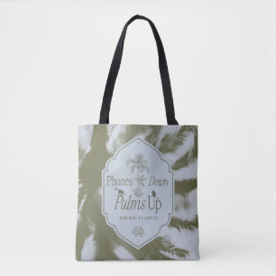 Bolso De Tela Teléfonos abajo, palmas arriba - El Lotus blanco