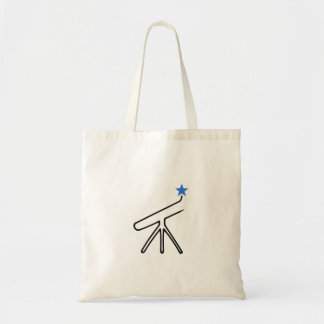 Bolso De Tela Telescopio de una línea con estrella azul