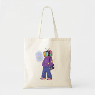 Bolso De Tela Televisión retro dopamina
