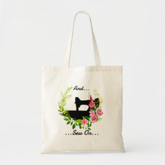 Bolso De Tela Tema de artesanía de costura de máquina de coser a