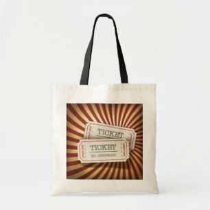 Bolso De Tela Tema de carnaval de talón de entrada antiguo